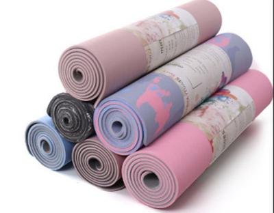 China Best Exercise Custom Folding Fitness Pu+tpe Eco-Friendly Gym Yoga Mat for sale