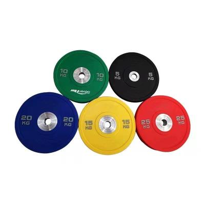 China Universal Weight Lifting Barbell Gym Weight Plate PU Weight Plates Set With Bumper Plates for sale