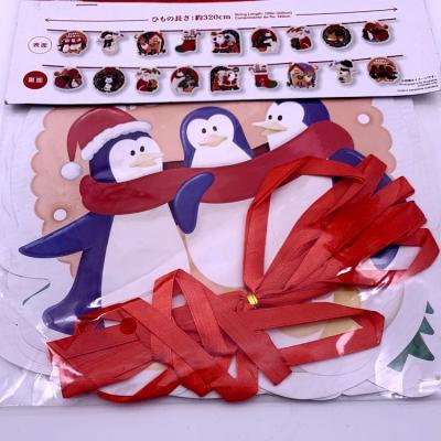 China Home Decoration / Customized Wholesale Party Supplies New Design Penguin Birthday Paper Animal Flags for sale