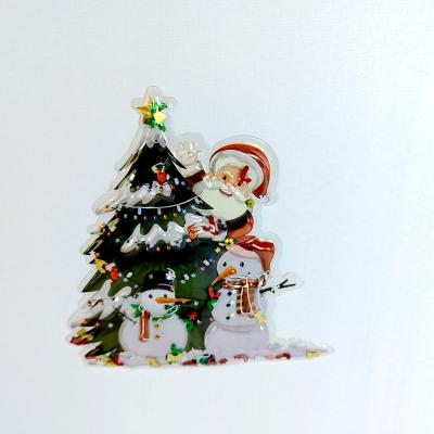 China Puffy Quality Paperboard Puffy Sticker Book Decorative Sheet Christmas Christmas for sale