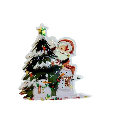 China Custom Puffy New Price Christmas Sticker Decorative Book Type Puffy Sticker for sale