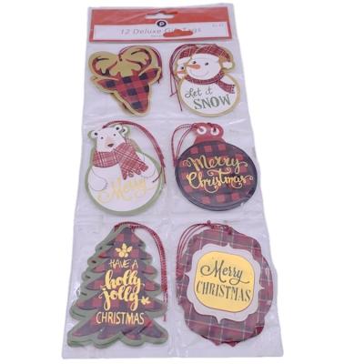 China Stationary Sticker Custom Printed Merry Christmas 3D Gift Flags Christmas Party Suppliers for sale