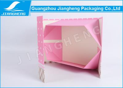 China Aufbereitete-Flache-Falten-Verpackung-Boxen Rosa Schöne mit Magneten Schließung zu verkaufen