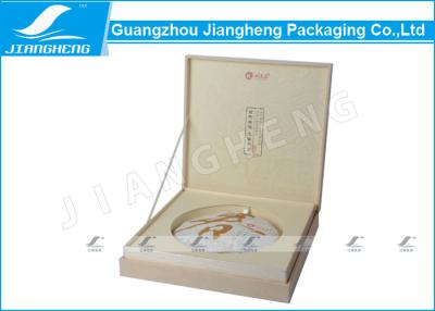 China Square White Eco Friendly Gift Box Wooden Paper For Tea Tins Packaging for sale