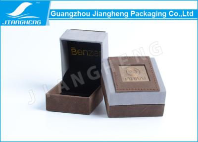 China Fashion Luxury Cardboard Single Watch Box Soft Velvet Pillow For Mens for sale