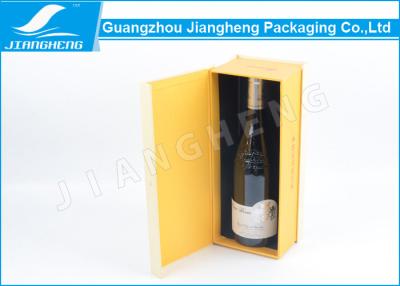 Cina Timbratura calda del cartone di struttura del singolo della bottiglia contenitore di carta di vino con la chiusura magnetica in vendita