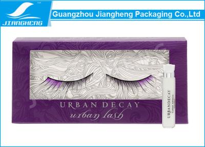 China Rectangle Eyelash Packaging Gift Box PVC Window Rigid Paper Material for sale