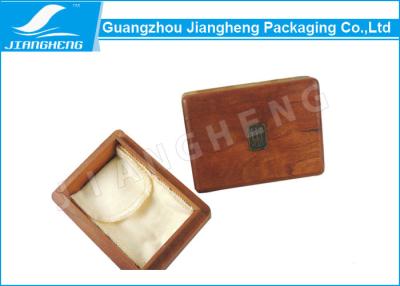 China Delicate Brown Small Wooden Gift Box Packaging For Gift / Watch for sale