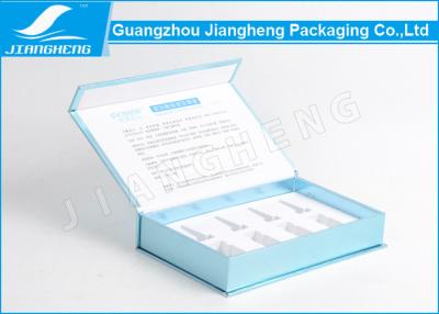 China Book Shaped Silver Card Paper Essential Oil Cosmetics Packaging Boxes With Printing for sale