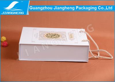 China Offset Printed Cardboard Paper Essential Oil Packaging Boxes With Handle for sale