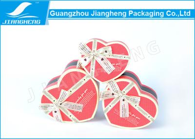 China UV Printing Cardboard Gift Boxes , Heart Shaped Chocolate Box Packaging for sale