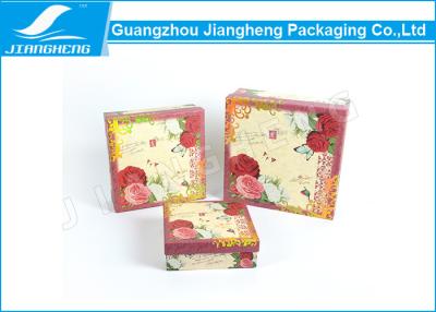 China Coated Paper Essential Oil Packaging Boxes Rigid Cardboard Printing Flower Gift Box for sale