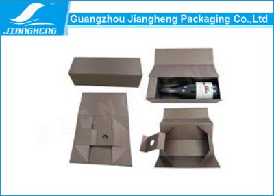 China Gewohnheit druckte Pappwein-Verpackungs-Kästen/Verpackenkasten mit Griff zu verkaufen