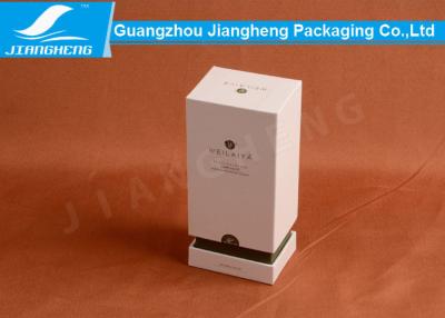 China Lid And Based Cardboard Packing Boxes Essential Oil White Storage Box SGS for sale