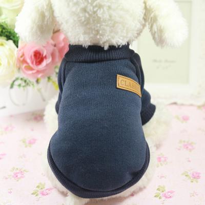 China New Sustainable Pet Apparel Winter Decorated Cotton Dog Clothes for sale