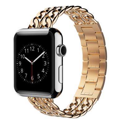 China Luxury Keepwin Cowboy Chain Watch Strap Band Replacement For Apple iWatch 7 Series 6 5 4 Se 44 ​​42 40 45 44 42 41 40 38 mm for sale