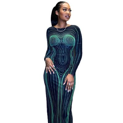 China New Arrival Washable Casual Dress Floor Length Long Sheath Women's Sexy Corpo Dresses for sale