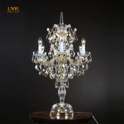 China New Maria Theresa Table Lamp 6 Lights K9 Crystal Table Lamp Traditional Crystal Ceiling Lamp Chandelier for sale