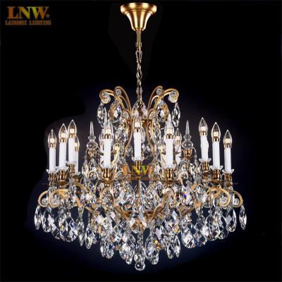 China Crystal Chandelier Lighting Traditional Crystal Lamps Crystal Villa Custom Chandelier for sale