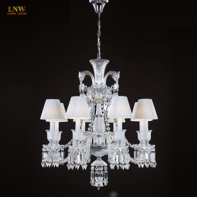 China Atmosphere Crystal Chandelier Crystal Clear Chrome Crystal Lighting Traditional Modern Ceiling Chandelier Light for sale