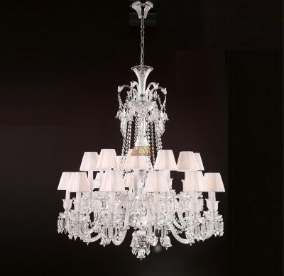 China Atmosphere Crystal Chandelier Crystal Clear Chrome Crystal Lighting Traditional Modern Ceiling Chandelier Light for sale