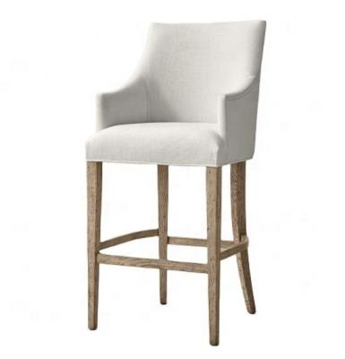 China Modern Modern Style Fabric Upholstered Wood Dining Barstool HLM29 for sale