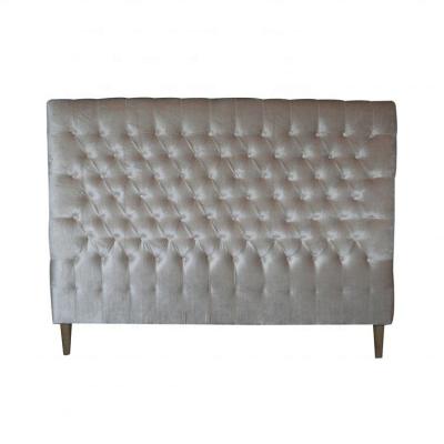 China Wood Frame Hotel Upholstery Headboard Velvet Tufted French Luxury Full Size Headboard for sale