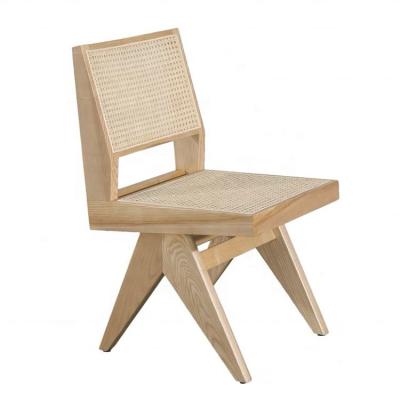 China HLM32 Solid Wood Chair by Pierre Jeanneret Wooden Armless Dining for sale