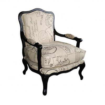 China Removable Cover Louis Upholstery Linen Chair French Comfy Classic S1070 for sale