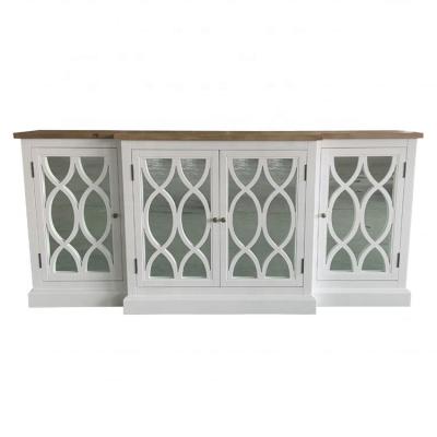 China Cabinet Sirah Style Wood Sideboard Solid Wood French Coastal Sideboard W1549 for sale