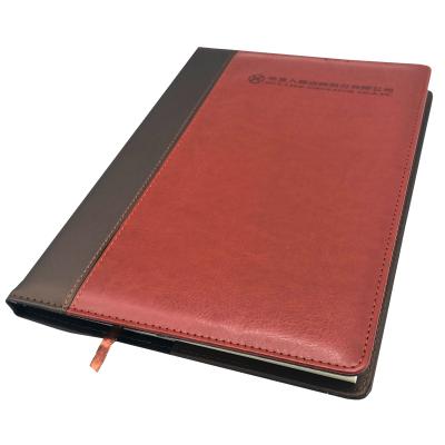 China Custom Sewn Compulsory School Notebook Hardcover Book Sewn Hardcover Printing Logo With Leather Cover for sale