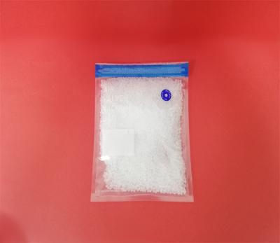 China Disposable Custom Transparent Plastic Bag Three Sides Sealed One Side Micropore Plastic Zipper Vacuum Bag With Valve for sale