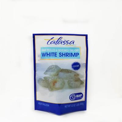 China Disposable Hot Selling Custom Nylon Plastic Frozen Plastic Bags 907g Shrimp Packaging Bag For Seafood Packing for sale