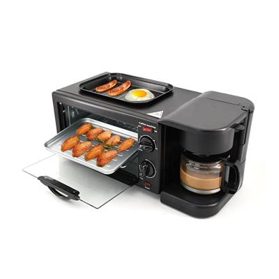 China Hotel 3 in 1 breakfast maker breakfast machine, with skillet, toaster oven and coffee maker for sale