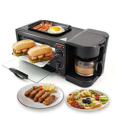 China Hotel Automatic Three Multi Functional In One Electric Oven 3 In 1 Breakfast Makers Machine for sale