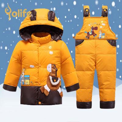 China Autumn Warm Jackets Toddler Outerwear Baby Coat Pant Suits Children Overalls Snowsuit Boys Girls Anti-wrinkle for sale