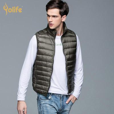 China Anti-wrinkle Yolife 2021 new fashion winter men down jacket ultra light keep warm high quality men's feather down jacket for sale