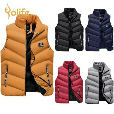 China Stripper Vest Men Waterproof Light Weight Down Vest Homme Winter Warm Bubble Coats Zipper Up Stand Collar Vest Men's Jacket Light Down for sale