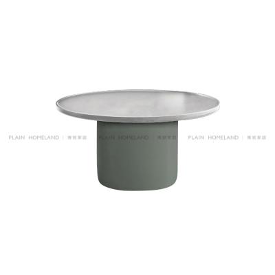 China OEM& Newest Available ODM Modern Concrete Outdoor Round Coffee Table Simple Design Hot Selling Outdoor Table for sale