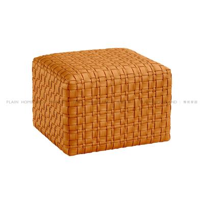 China Removable Cover Modern Simple Hand - Woven Designer Ottoman Cloakroom Living Room Or Hotel for sale