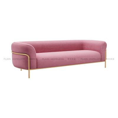 China Modern Home Sofa Chair With High Density Foam Pink Sofa And Home Modern Living Room Furniture For Sofa for sale