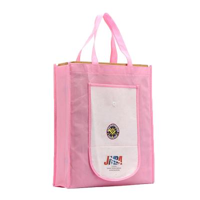 China Wholesale Custom Logo Handled Eco-friendly Recycle Printed Foldable Nonwoven Shopping Bag Reusable for sale