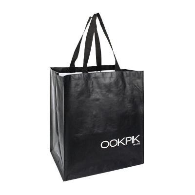 China Reusable Eco-friendly Eco Carry Custom Print Lamination Waterproof PP Woven Shopping Bag for sale