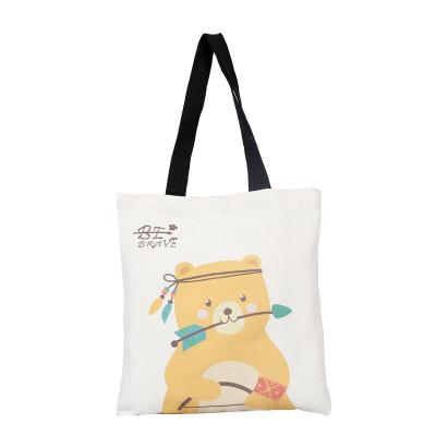 China Wholesale Custom Eco-Friendly Logo Reusable Canvas Tote Cotton Bag With Inside Pocket for sale