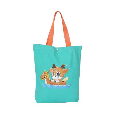 China Eco-Friendly Design Fashion Promotional Printed Shopping Tote Custom Cotton Bag for sale