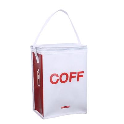 China Customized Printing Laminated Waterproof Nonwoven Picnic Cooler Bag Waterproof Portable Insulated Bag for sale