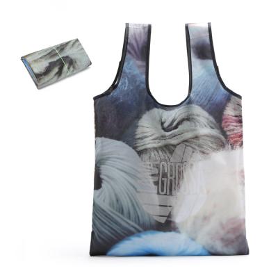 China Promotional Custom Printing Reusable Shopping Bag Grocery Foldable Storage Bags for sale