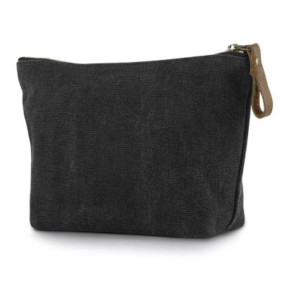 China New Design Fashion Cotton Makeup Bag Zipper Canvas Cosmetic Traveling Bag for sale