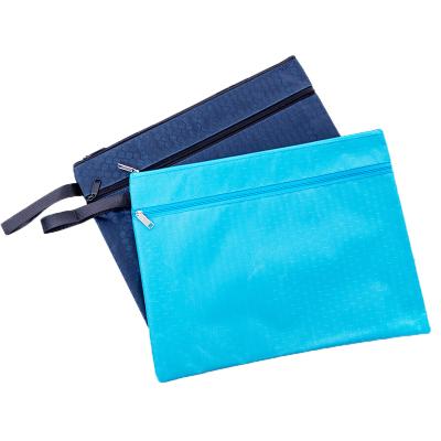 China Custom Promotional Reusable Gift Bag Stationery Bag Waterproof Nylon Zipper Pouch for sale