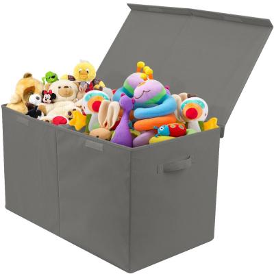 China Sustainable Custom Reusable Home Kids Toy Organization Nonwoven Collapsible Storage Box for sale